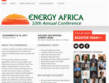 Tablet Screenshot of energyafricaconference.com